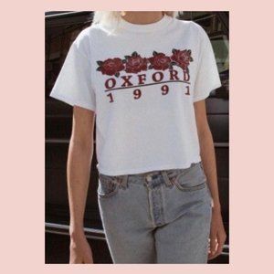 brandy melville aleena rose oxford 1991 shirt